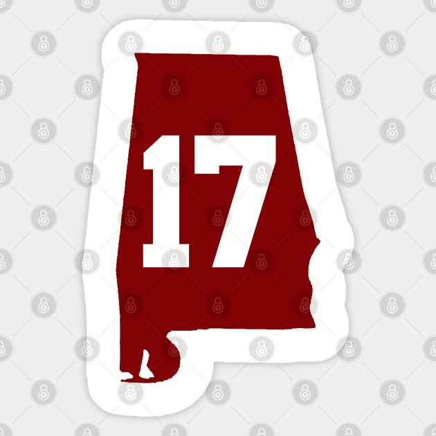 ALABAMA 17 CHAMPIONS Sticker by thedeuce